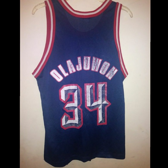 Vintage champion rockets jersey,hakeem the dream! - Picture 2 of 2